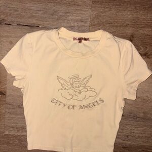 Bailey Rose Cream Angels Crop Top